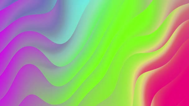 Gradient Liquide Onde Dent Scie Twist Fond Lisse Ondulé Gradient — Video