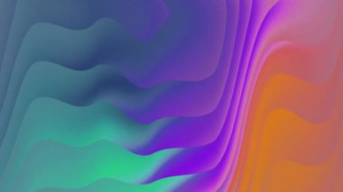 Sıvı Dişli Dalgalı Testere Çapraz Yer Değiştirme Arkaplan Dalgalı Düz Renk Turuncu Sıvı Deseni