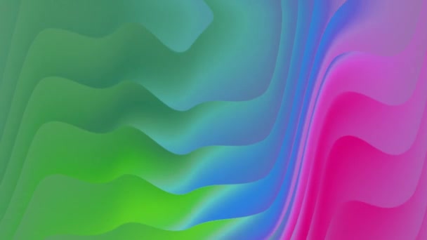 Liquid Gradient Wave Sawtooth Cross Displacement Background Wavy Smooth Gradient — Vídeo de stock