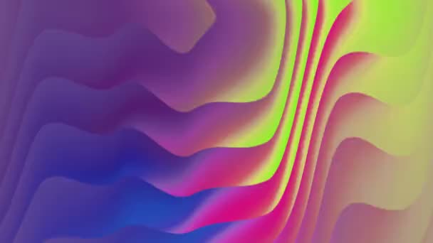 Liquid Gradient Wave Sawtooth Cross Displacement Background Wavy Smooth Gradient — Vídeo de stock