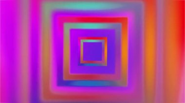 Pembe Dikdörtgenin Biçimli Renk Canlandırması