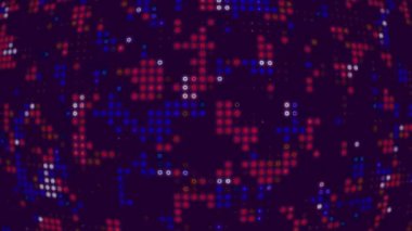 Mavi Çember ile Dijital Arkaplan Canlandırma Arkaplanı