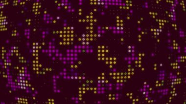 Pembe Çemberli Dijital Arkaplan Canlandırma Arkaplanı