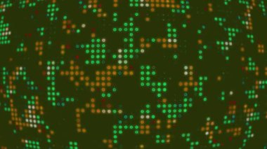 Sarı Çember ile Dijital Arkaplan Canlandırma Arkaplanı