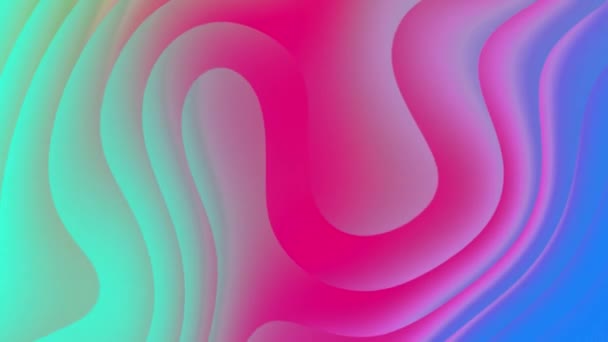 Liquid Gradient Wave Sawtooth Turbulent Smoother Background Wavy Smooth Gradient — Vídeo de stock