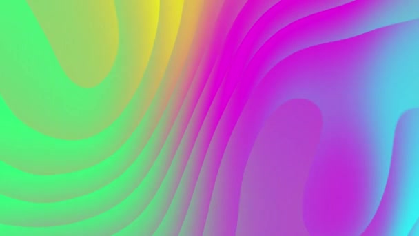 Liquid Gradient Wave Sawtooth Turbulent Background Wavy Smooth Gradient Pink — Vídeo de stock