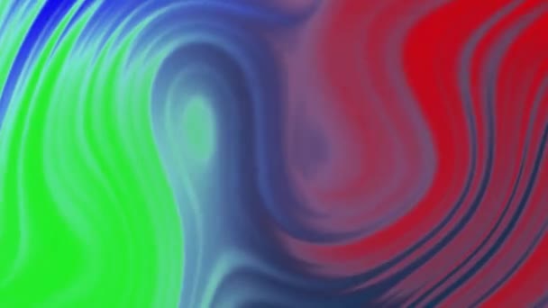Liquid Gradient Wave Sawtooth Turbulent Smoother Gradient Red Liquid Pattern — Video Stock
