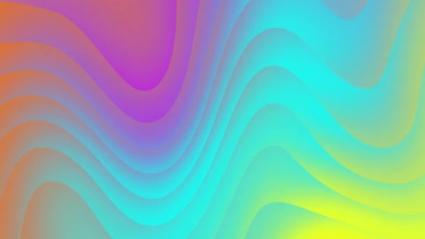 Liquid Gradient Wave Sawtooth Twist With of Sky Waves — Stockvideo