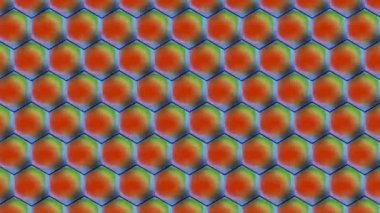 Kırmızı Çokgenin Soyut Gradyan Arkaplan Rengi Canlandırılıyor