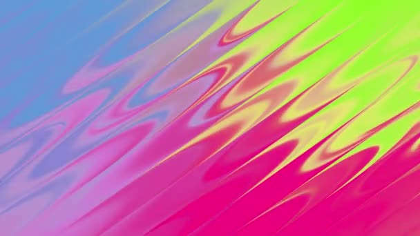 Fond d'onde de gradient liquide avec des lignes de couleur rose — Video