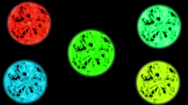 緑の円で円を移動する背景 — ストック動画