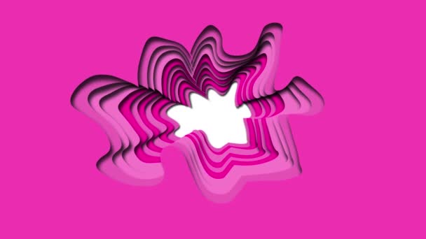 Paper Cut Background With of Pink Color — Wideo stockowe