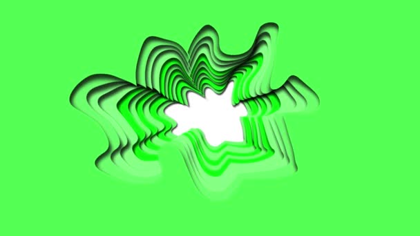 Paper Cut Background With of Green Color — Wideo stockowe