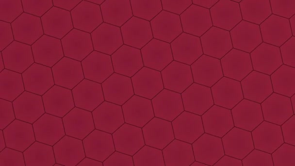 Gradient Background With OF Polygon Red Color — Video