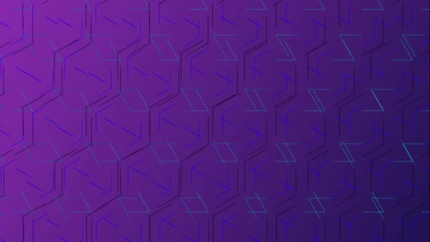 Complex Pattern Background Color With of Purple Rectangle — Stockvideo