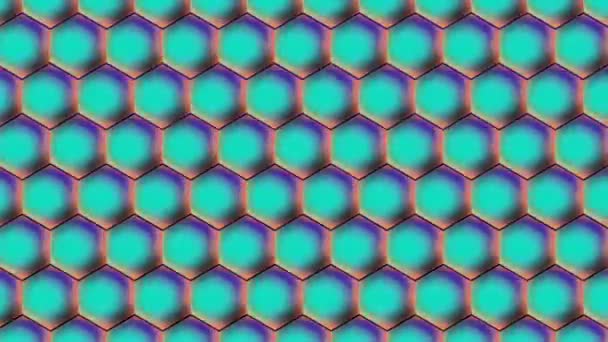 Animacja Abstrakcyjne gradienty Kolor tła z mięty Polygon — Wideo stockowe