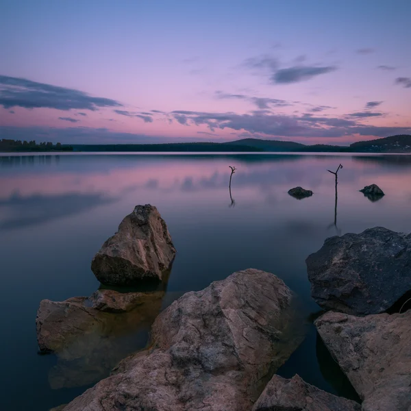 Lac crépusculaire — Photo