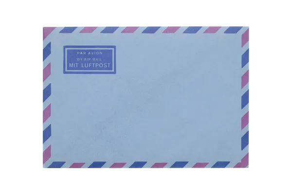 Envelope isolado em branco — Fotografia de Stock