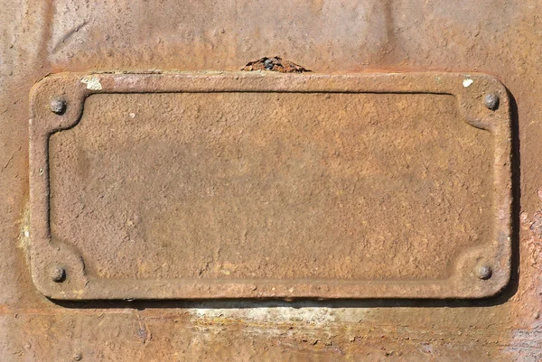 Paslı metal plaka dokusu