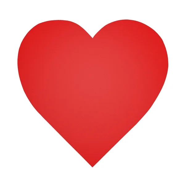 kağıt üzerinde beyaz izole kalp şeklinde