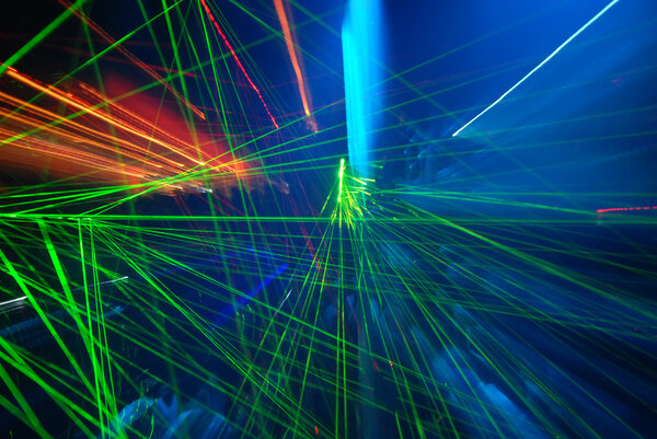 Abstract laser light