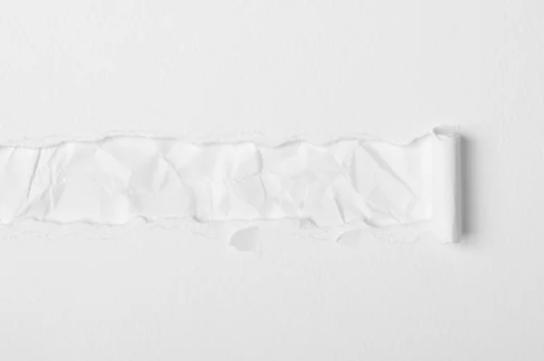 Carta strappata bianca — Foto Stock