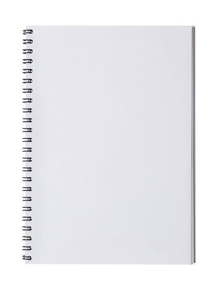 Открыть ноутбук изолирован на белом