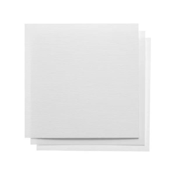 Notes de papier isolées sur blanc — Photo
