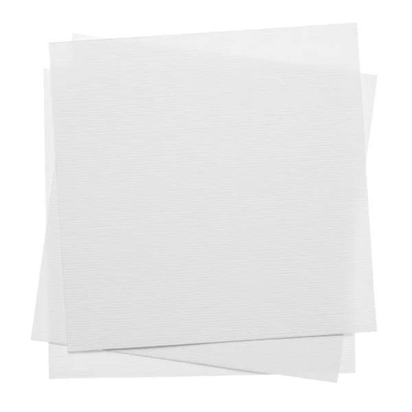 Notas de papel isoladas em branco — Fotografia de Stock