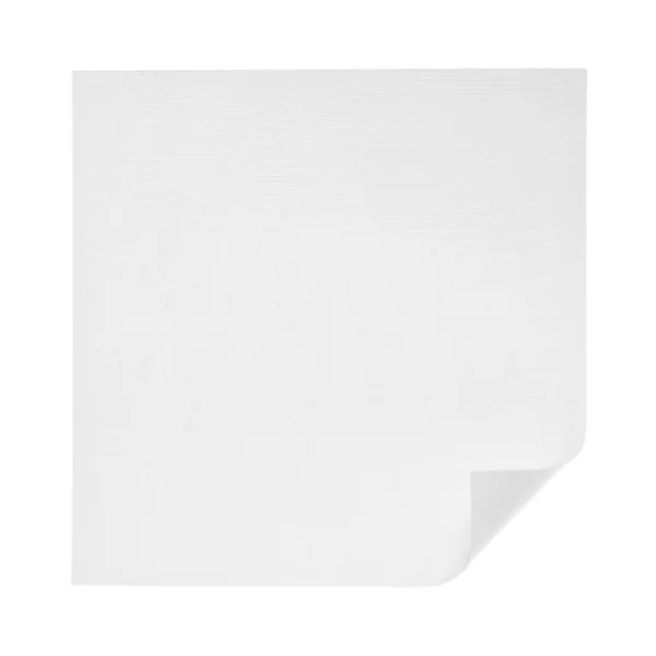 Nota de papel aislada en blanco — Foto de Stock