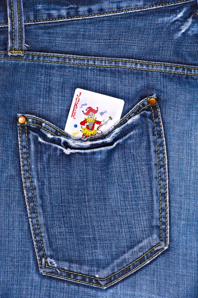 Joker card in pocket