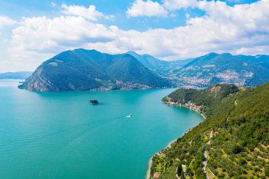 Valmalenco, Palu Gölü 'nün havadan görünüşü.