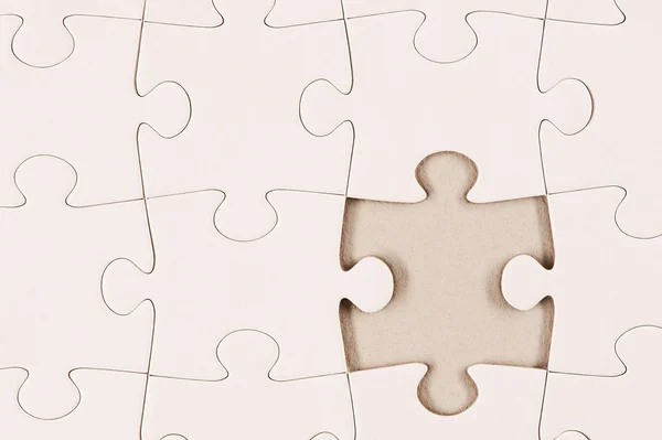 Plain White Jigsaw Puzzle 2 — Stock Photo, Image