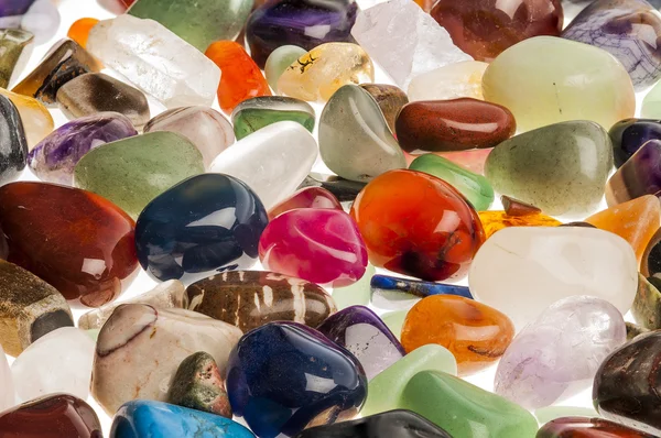 Semi precious ädelstenar — Stockfoto