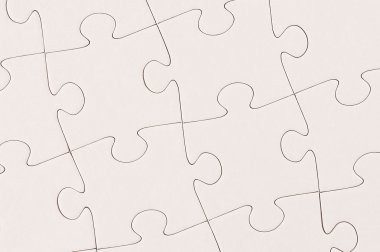 Plain White Jigsaw Puzzle clipart