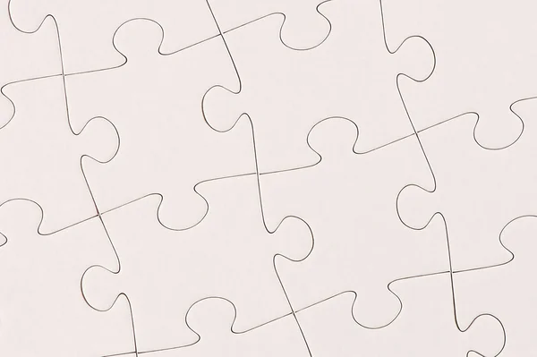 Plain White Jigsaw Puzzle — Stock Photo, Image