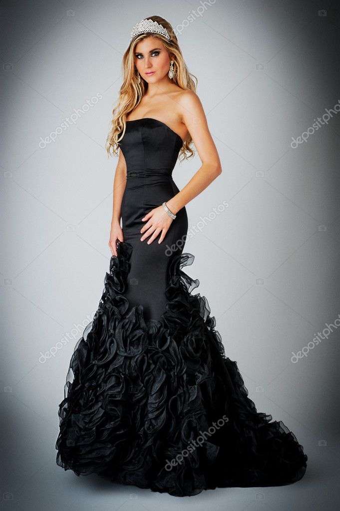 woman in ball gown