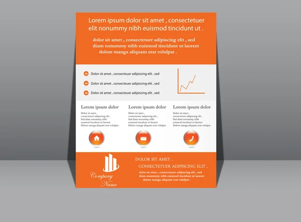 Brochure Ornge — Image vectorielle