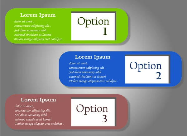 Dépliants d'options d'affaires — Image vectorielle