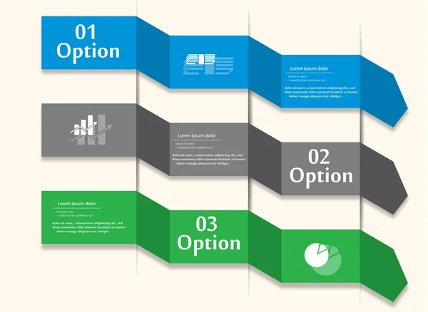 Flyer optie — Stockvector