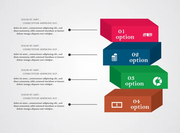 Optionaler Flyer — Stockvektor