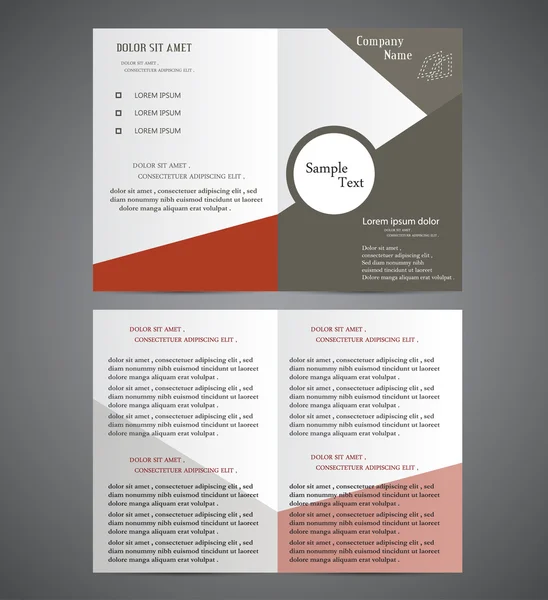 Resumen Folleto de negocios — Vector de stock