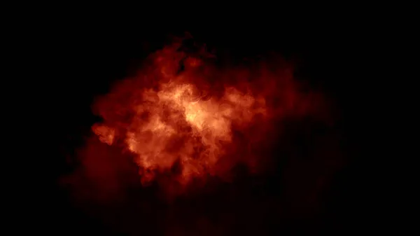 Nebel Und Nebeleffekt Auf Isoliertem Schwarzen Hintergrund Feuerrauchtextur — Stockfoto