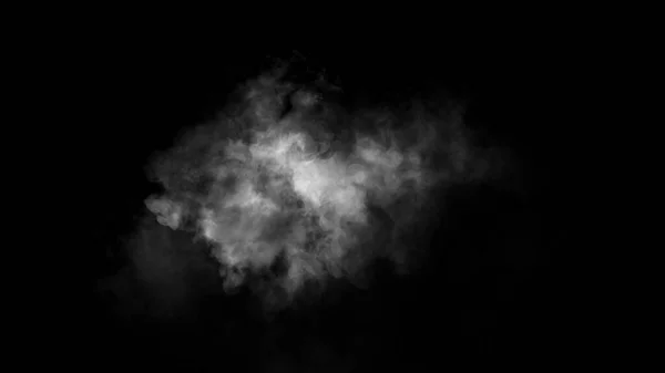 Efecto Niebla Niebla Sobre Fondo Negro Aislado Textura Humo — Foto de Stock