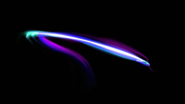 Beautiful Abstract Cosmic Light Rays Background Cosmic Magic Neon Mystical — Photo