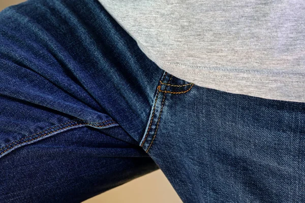 jeans of a man detail