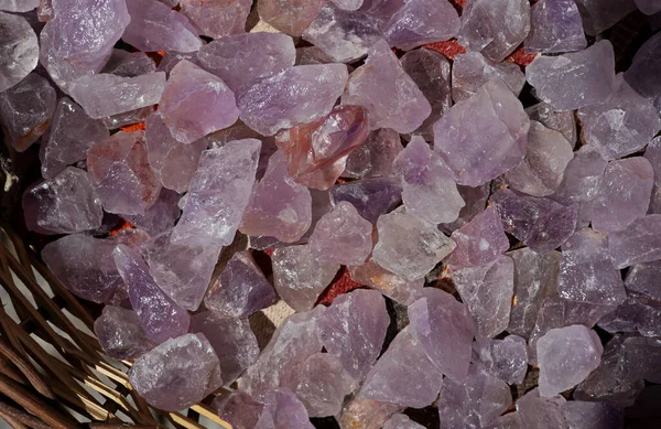 background of semi-precious stones and pebbles