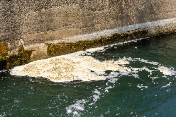 Water Pollution Dirty Scum Drinking Water Supply — Foto de Stock