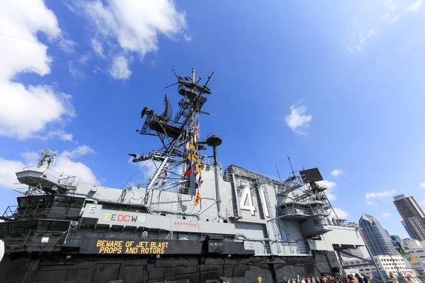 San Diego Usa 2014 Uss Midway Museum Real Aircraft Carrier — Stockfoto