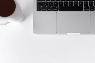 Laptop and smartphone screen. Blank screen